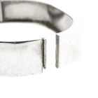 Image 7 of Silver Artistic Slave Bracelet; Size M/L