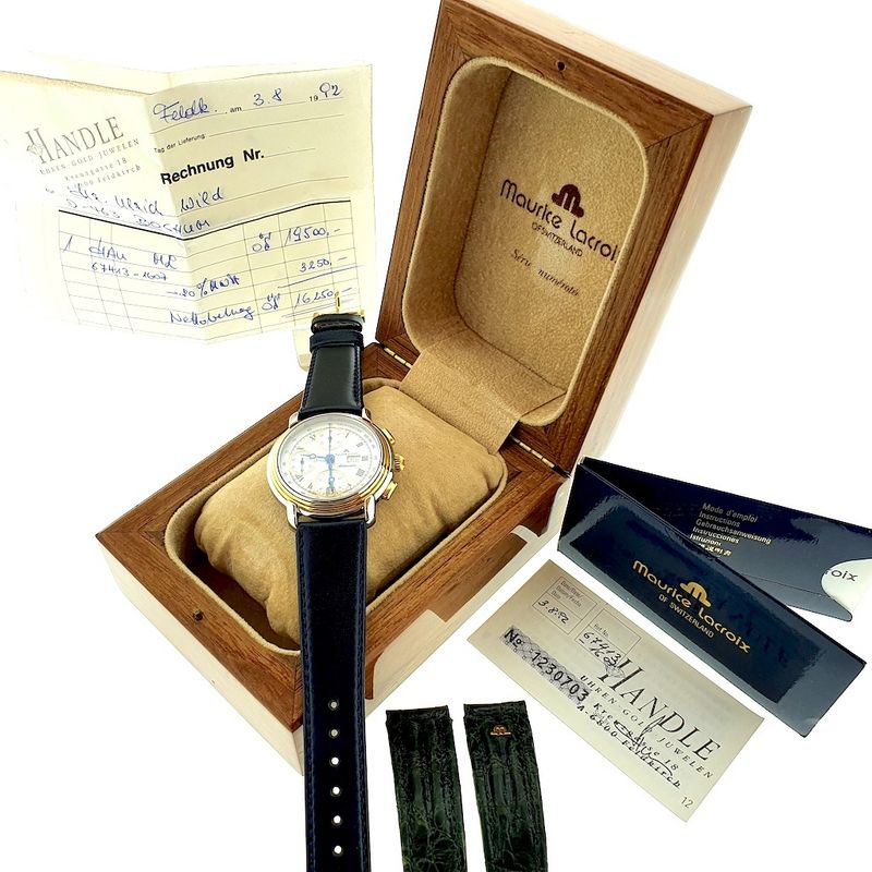 Image 2 of Maurice Lacroix Masterpiece Croneo; Automatic watch with chronograph