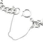 Image 5 of Solid silver gourmet link bracelet.