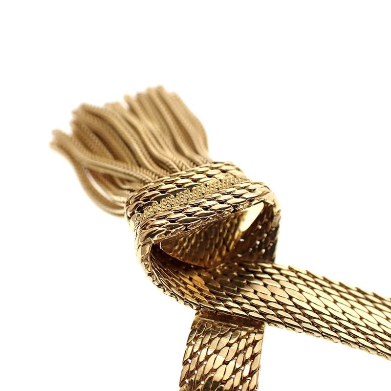 Image 3 of Luxurious gold braided necklace