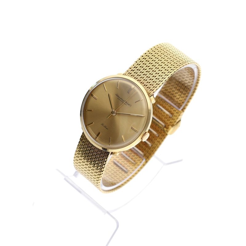 Image 2 of IWC Schaffhausen De Luxe 990309; 18k gold men's watch (full set 1964)