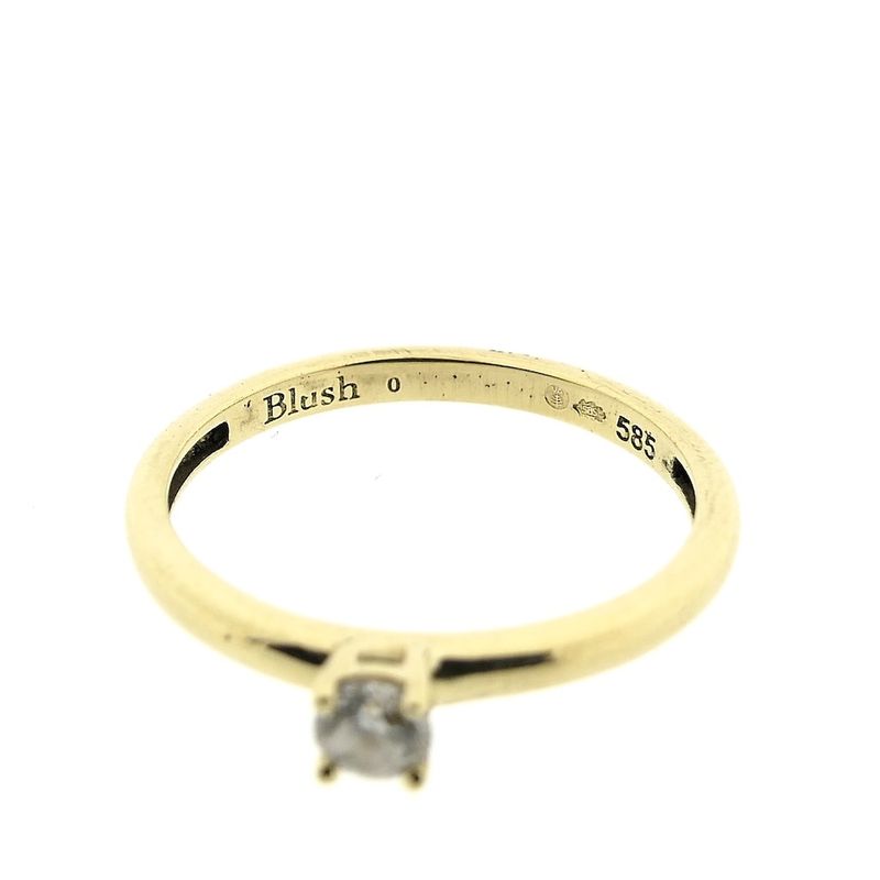Image 6 of Gold solitaire ring with zirconia | Blush