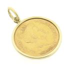 Image 9 of Gold five-guilder coin pendant; Queen Wilhelmina 1912