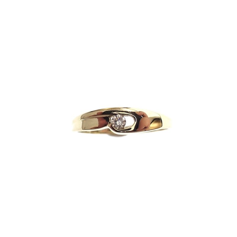 Image 2 of Gold fantasy ring with zirconia