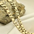 Image 2 of Gold fantasy/gourmet link necklace; Men | 52 cm