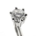 Image 3 of White gold brooch pin with diamond | 0.10 ct.