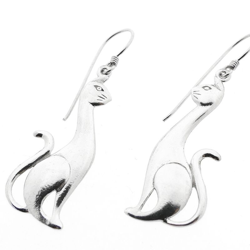 Image 5 of Silver earrings | Siamese