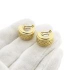 Image 7 of 19.2 carat gold semi-circular earrings; Ø 16.5 mm