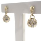 Image 4 of Gold ball earrings with zirconia