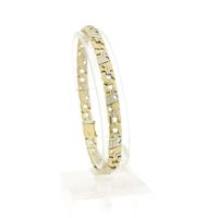 Two-tone gold magnum fantasy link bracelet | 21.5 cm