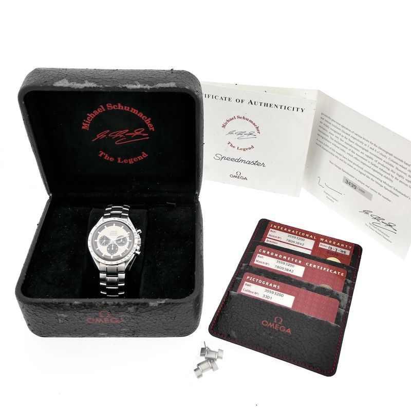 Image 21 of Omega Speedmaster 'Michael Schumacher The Legend' 3559.32.00; Chronograph men's watch