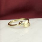 Image 7 of Gold ring with zirconia