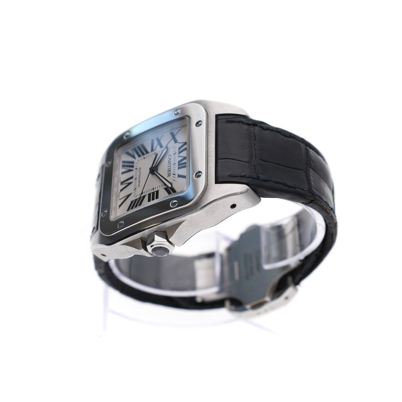 Image 6 of Cartier Santos Automatic 100 XL W20076X8; Men's Watch