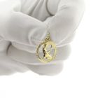Image 8 of Gold zodiac sign pendant; Virgo