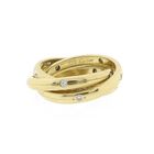 Image 1 of 18-karat gold trinity ring with 0.225 ct. diamond | Cartier