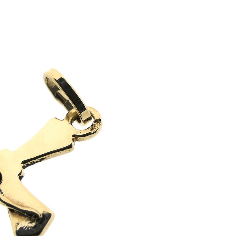 Image 8 of Gold pendant of a cross with corpus.