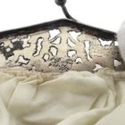 Image 7 of Antique clasp bag with silver handle and glass beads