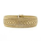 Image 5 of Gold wide fantasy link bracelet