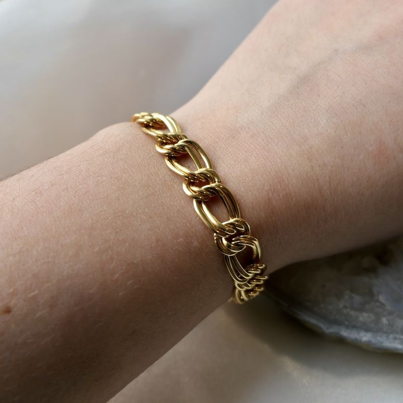 Image 10 of Gold Prince of Wales bracelet
