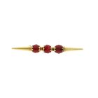 Afbeelding 1 van Vintage gouden broche met carneool