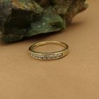 Image 2 of Gold ring/sliding ring with zirconia