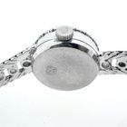 Image 8 of Omega vintage dress watch; 18k white gold women's watch with diamonds