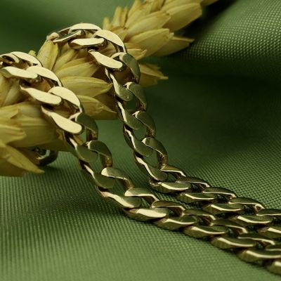 Image 2 of Solid gold gourmet link bracelet | 21.5 cm