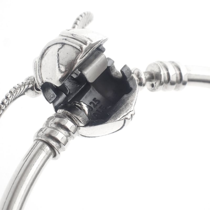 Image 7 of Harry Potter x Pandora bracelet; Silver; Golden Snitch Charm Bangle | Ø 65mm