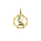 Image 1 of Gold zodiac sign pendant; Virgo