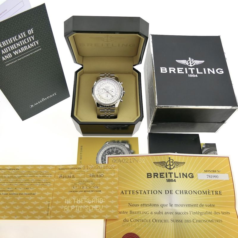 Image 20 of Breitling Bentley Motors 'Special Edition' A25362; Chronograph men's watch