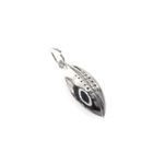 Image 2 of Silver rugby ball charm