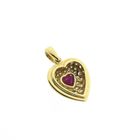 Image 5 of 18-karat gold pendant with ruby and diamond | approx. 0.72 ct.