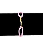 Image 10 of Forever Knots® Handmade Pink Satin Bracelet with Gold Link