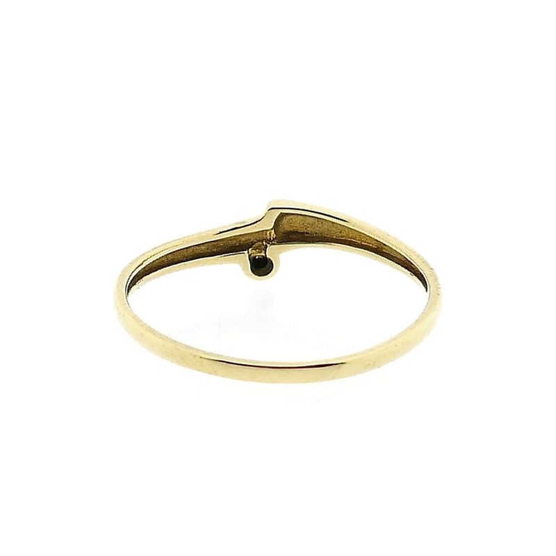 Image 4 of Gold Ring with Diamond; 0.01 ct.