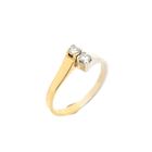 Image 1 of Two-tone gold ring with 0.38 ct. diamond | Toi et moi