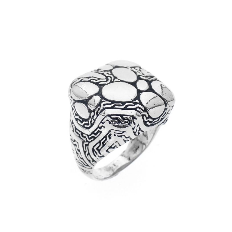 Image 1 of Silver ring with Maori pattern