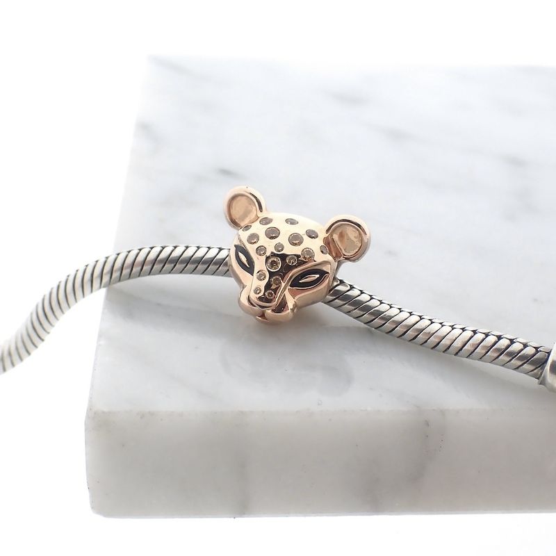 Image 2 of Pandora Moments charm; Rose gold plated; Panther