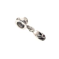 Pandora charm; Silver; Hanging Flip-Flop