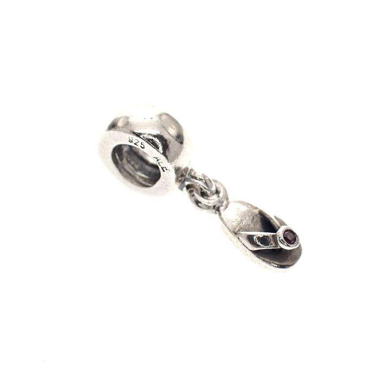 Image 1 of Pandora charm; Silver; Hanging Flip-Flop