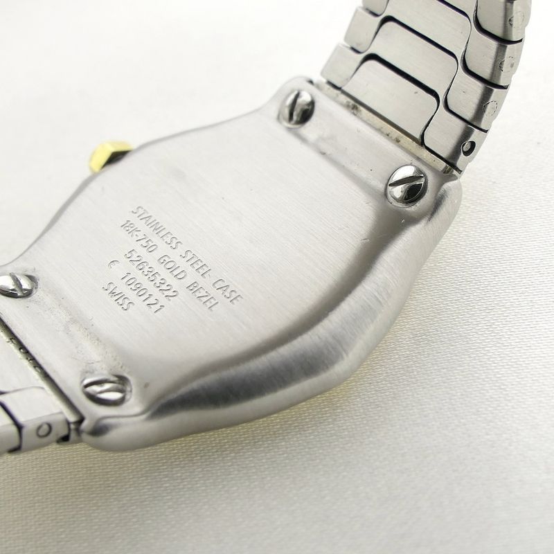 Image 14 of Ebel Wave 'Mother of Pearl'; Gold/steel women's watch with diamonds