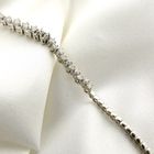 Image 8 of 18-karat white gold fantasy link bracelet with diamond; 1.45 ct. | 19 cm