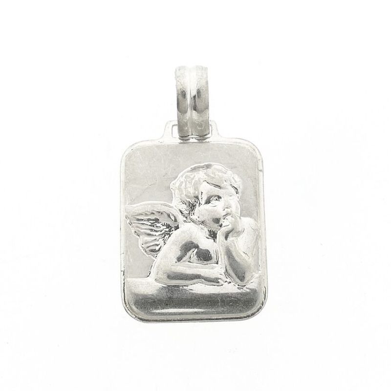 Image 1 of Silver pendant of a guardian angel