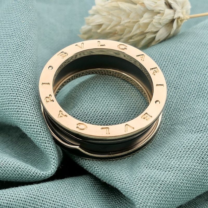 Image 6 of Rose gold ring; BVLGARI