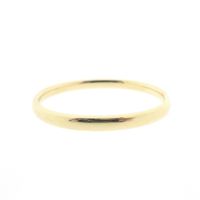 Gold smooth slave bracelet | Ø 60 mm