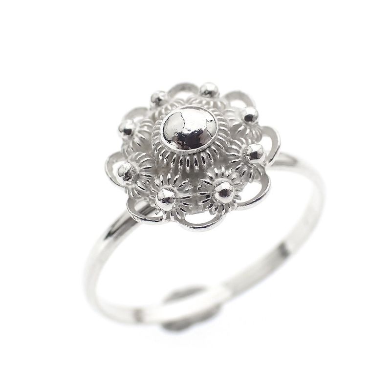 Image 1 of Silver ring with Zeeland button