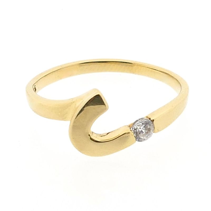 Image 6 of Gold Ring with Zirconia