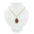 Image 10 of Vintage gold pendant with carnelian