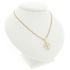 Image 4 of Gold pendant; Faith, hope, and love with diamond | 0.01 ct.