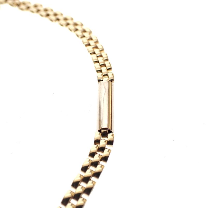 Image 2 of Two-tone gold link bracelet; Men | 19 cm