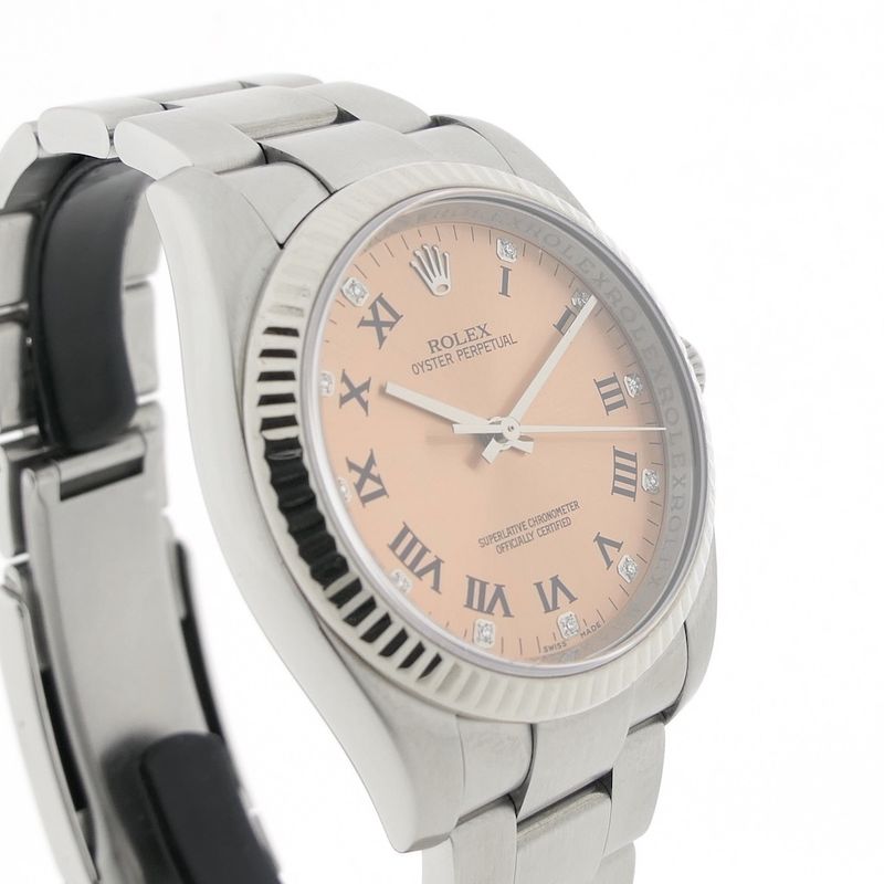 Image 16 of Rolex Oyster Perpetual; 116034 with factory set diamonds